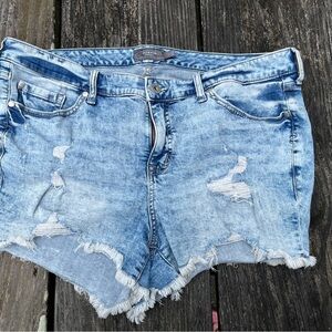 Torrid Nirvana Style Distressed Denim Shorts